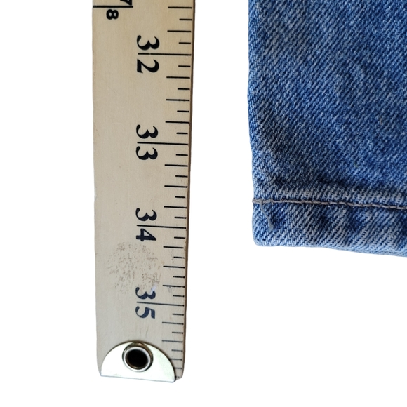 80s Calvin Klein Jeans Mens 31 Blue Denim Straight Leg Pleated 80s USA Made - Picture 6 of 13